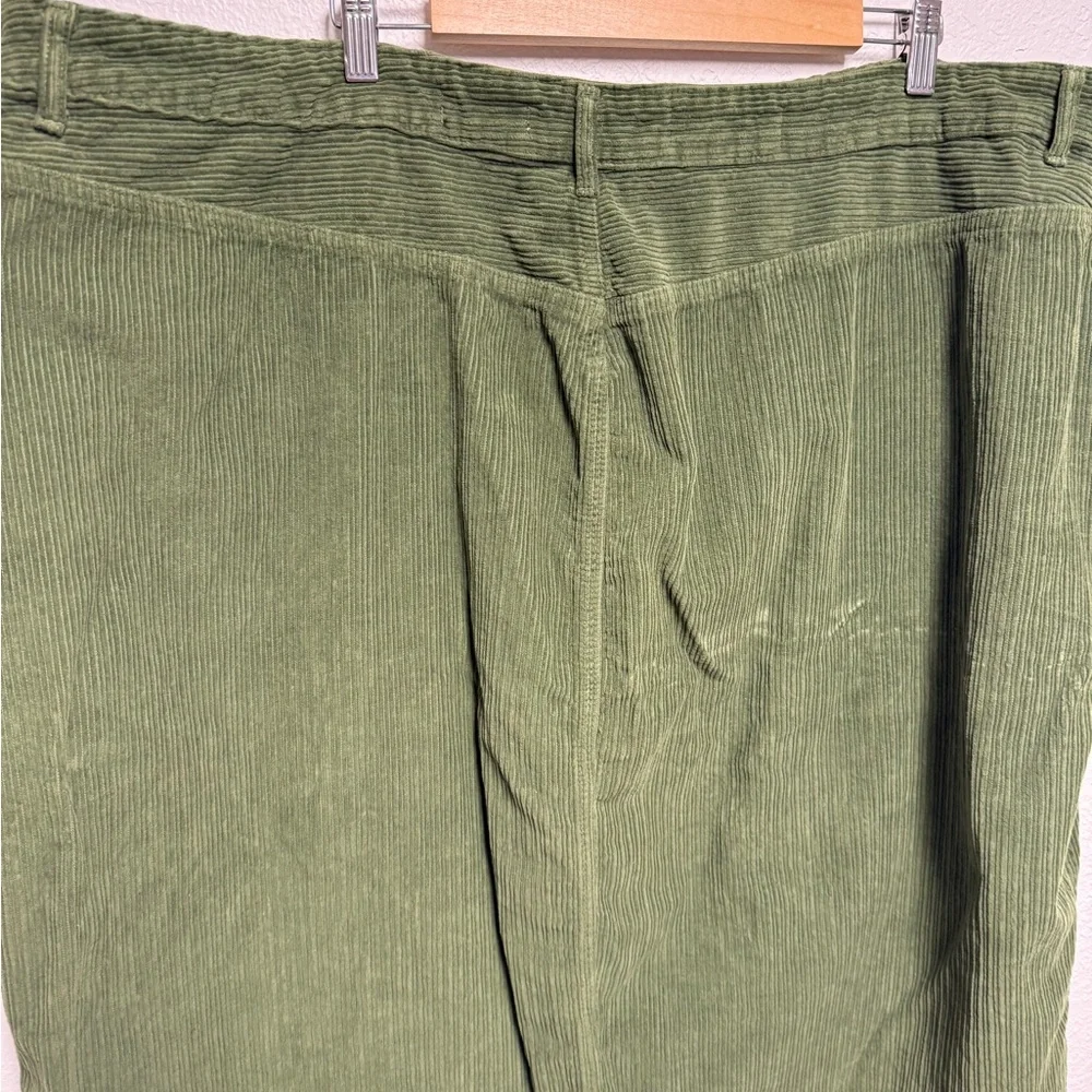 Pilcro Anthropologie Olive Corduroy Button Front Skirt Plus Size 26W - Picture 6 of 10